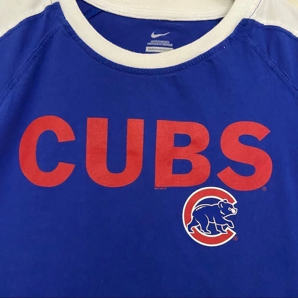 Chicago Cubs Nike Blue & Red Baseball T-shirt